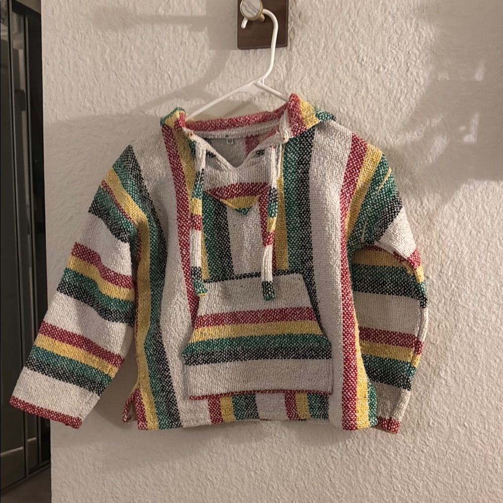 Multicolor Striped Kids Hoodie